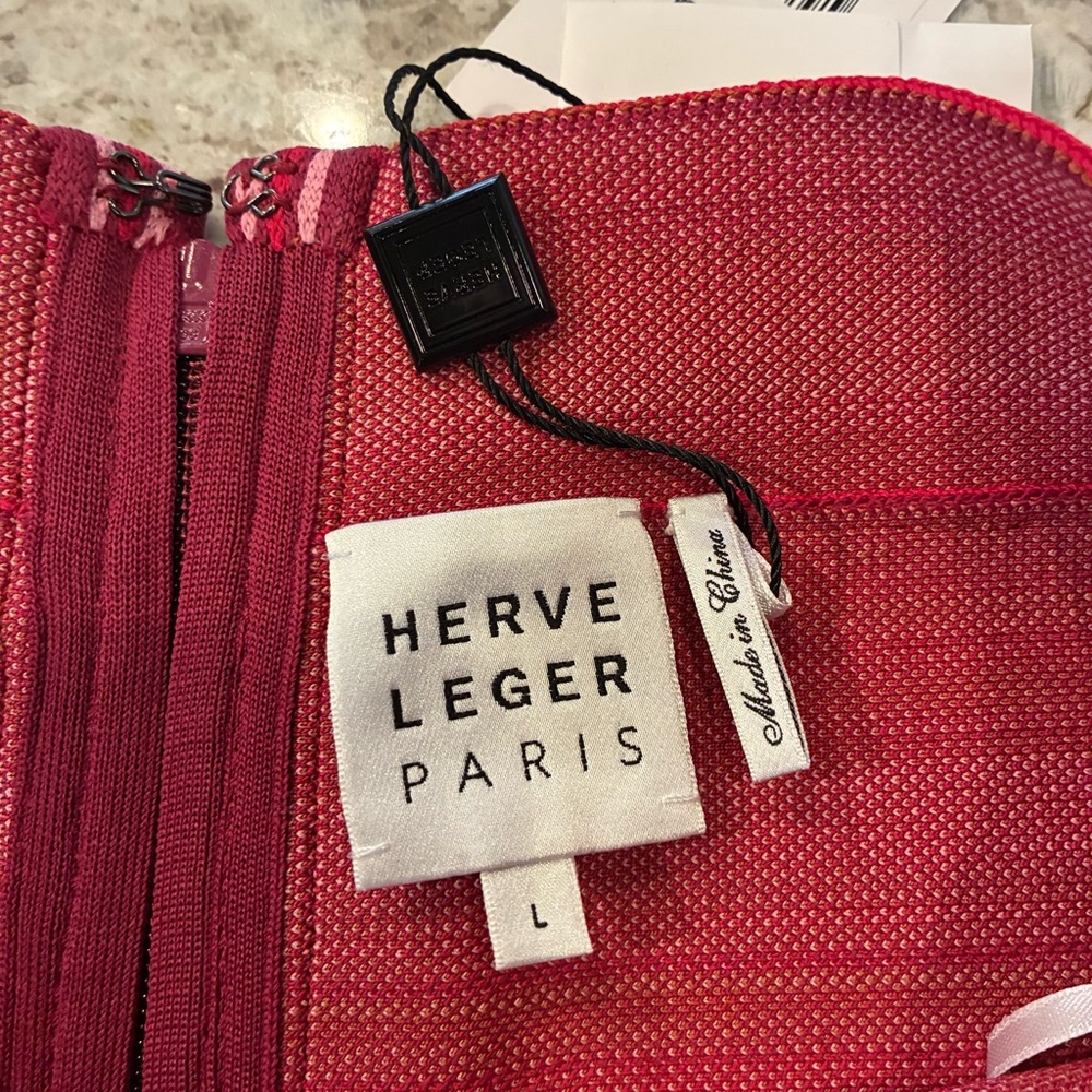 Herve Leger NWT Striped Pencil Skirt - Picture 9 of 9